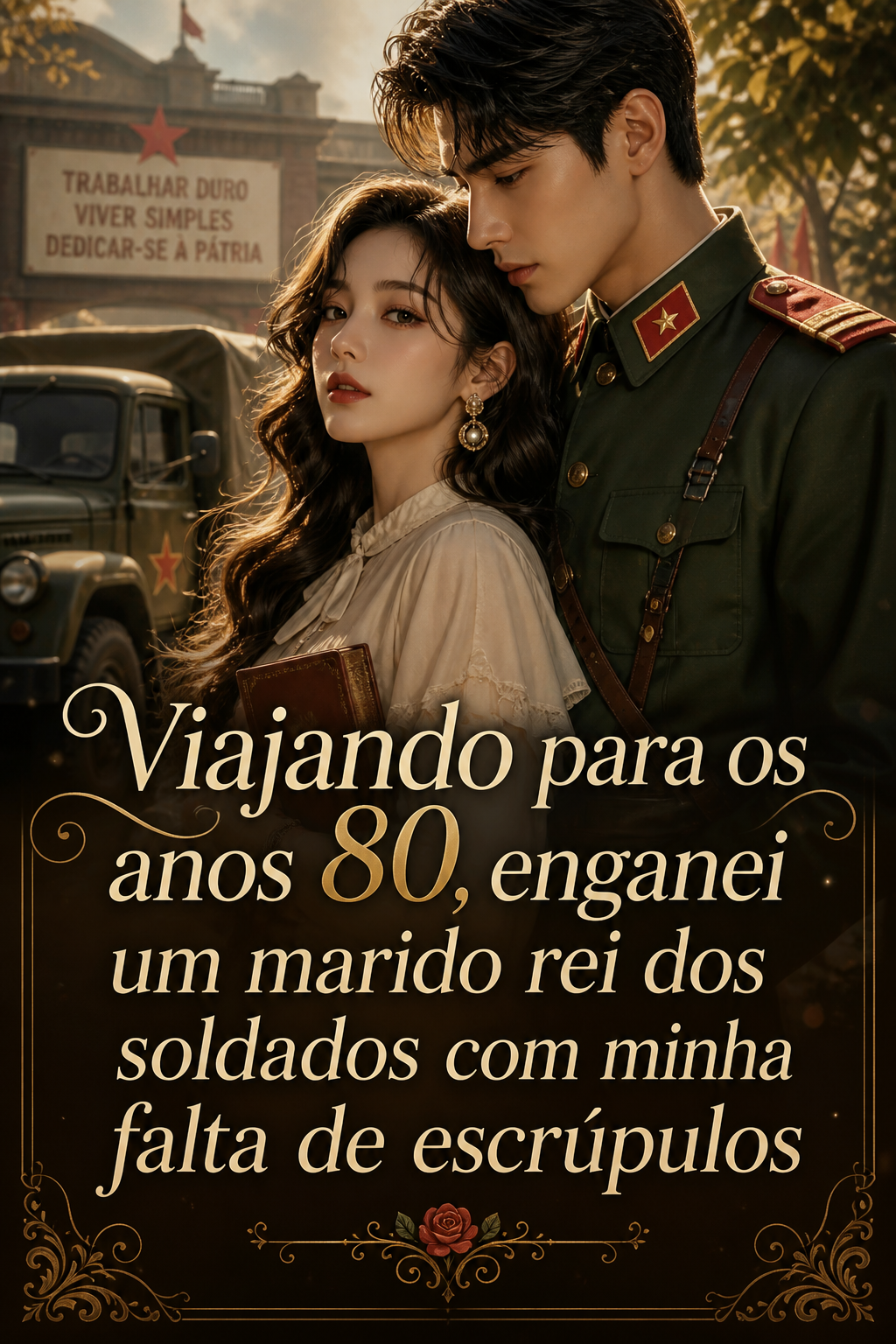 Viajando para os anos 80, enganei um marido rei dos soldados com minha falta de escrúpulos