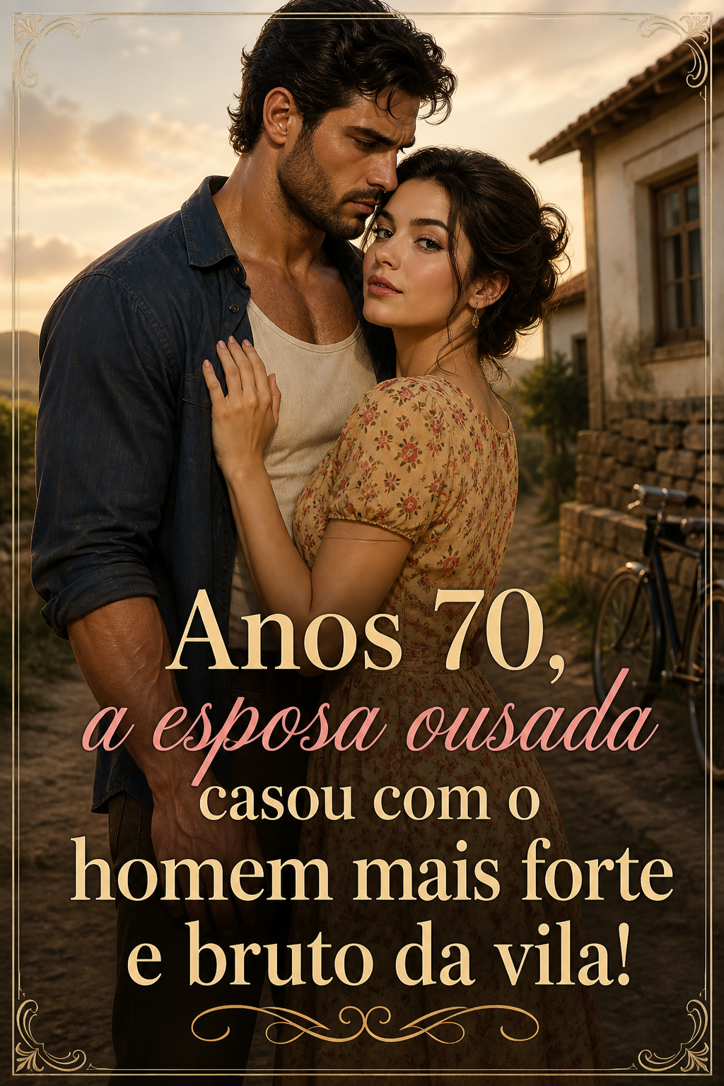 Anos 70, a esposa ousada casou com o homem mais forte e bruto da vila!